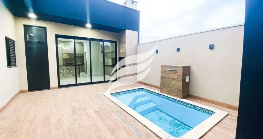Casa com piscina e 03 quartos à venda no condomínio vila madalena