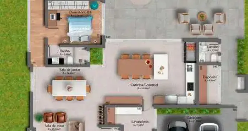 Casa 3 quartos sendo 3 suítes para venda no bairro Roselândia em Passo Fundo