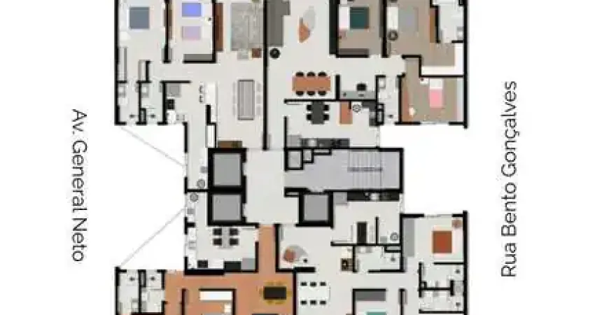 Apartamento 2 quartos sendo 1 suíte para venda no bairro Centro  em Passo Fundo