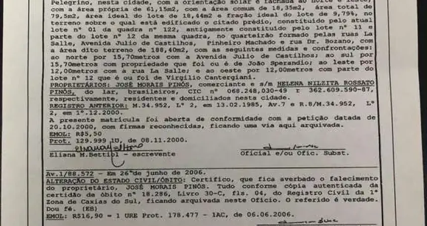 Sala Comercial 2 quartos para venda no bairro São Pelegrino em Caxias do Sul