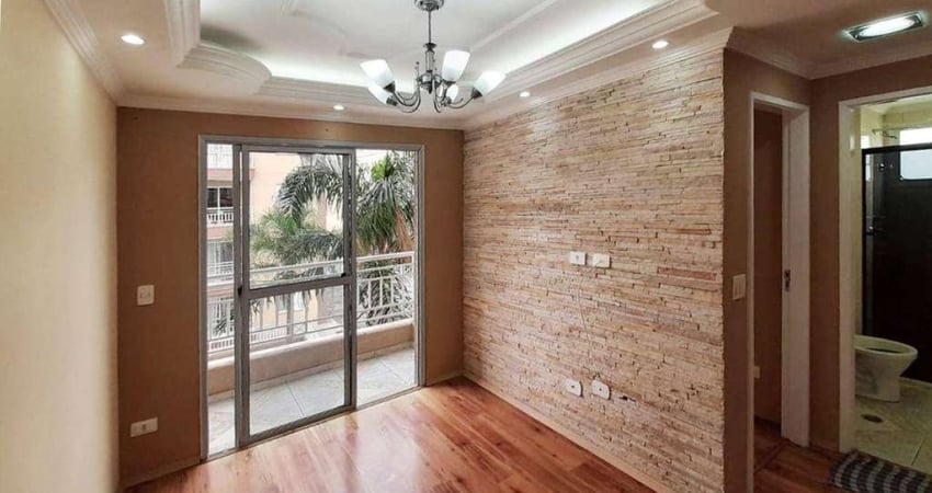 Apartamento semi-mobiliado com 2 dorms, sacada e vaga para alugar, 54 m² por R$ 1.956/mês - Vila Paranaguá - São Paulo/SP