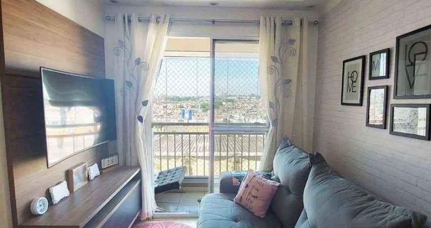 Apartamento com 2 dorms, sacada e vaga à venda, 50 m² por R$ 290.000 - Vila Monte Santo - São Paulo/SP