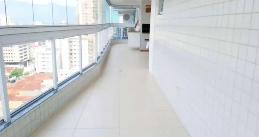 Apartamento com 3 suítes, 2 vagas, varanda com vista para o mar, pé na areia à venda, 152 m² por r$ 1.100.000 - cidade ocian - praia grande/sp