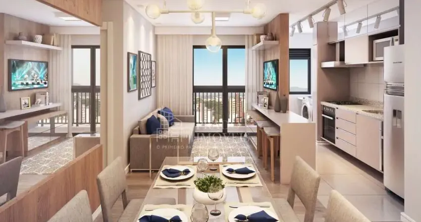 Lançamento à venda,44 m² privativos, 1 dormitório, 1 vaga, Cidade Industrial, Curitiba, PR