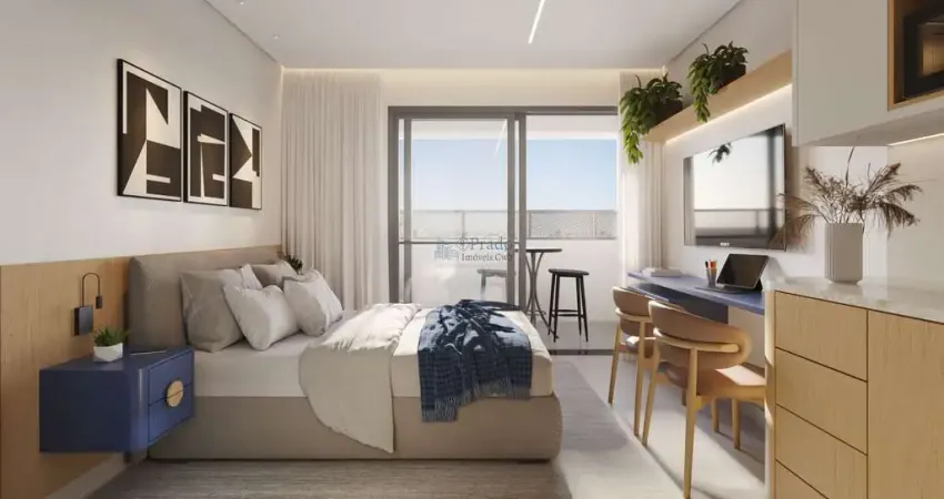 Lançamento à venda, 28m² privativos, 1 dormitório, sacada com churrassqueira, Capão Raso, Curitiba,