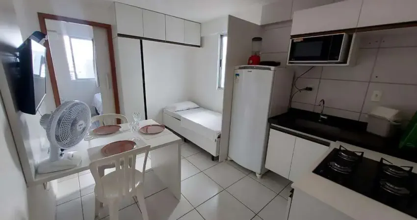 Apartamento mobiliado para venda em joão pessoa, tambaú, 1 dormitório, 1 banheiro, 1 vaga