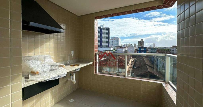 Apartamento com 2 dormitórios à venda, 63 m² por R$ 450.000 - Aviação - Praia Grande/SP