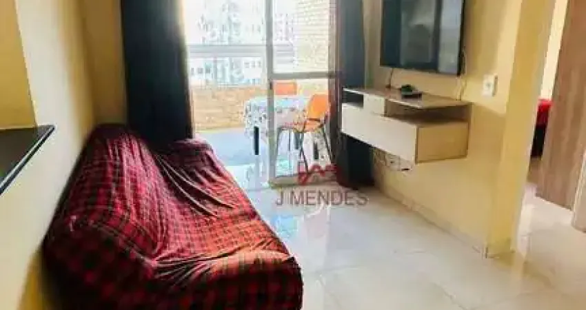Apartamento com 1 dormitório à venda, 50 m² por R$ 349.000,00 - Vila Guilhermina - Praia Grande/SP