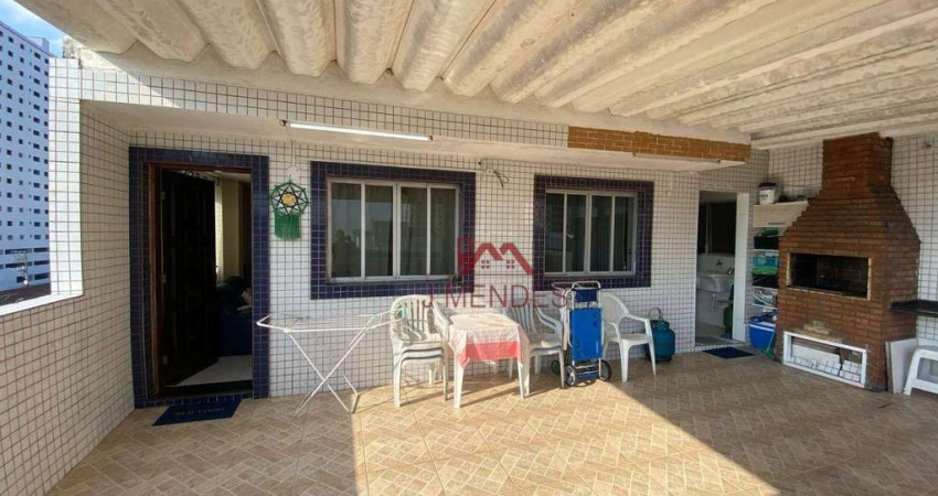 Cobertura com 3 dormitórios à venda, 110 m² por R$ 390.000 - Mirim - Praia Grande/SP