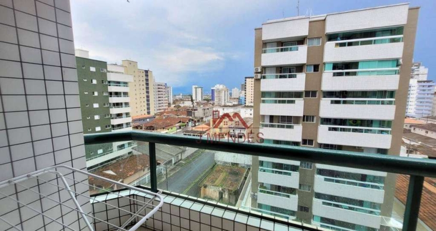 Apartamento com 2 dormitórios para alugar, 75 m² por R$ 3.500/mês - Vila Guilhermina - Praia Grande/SP