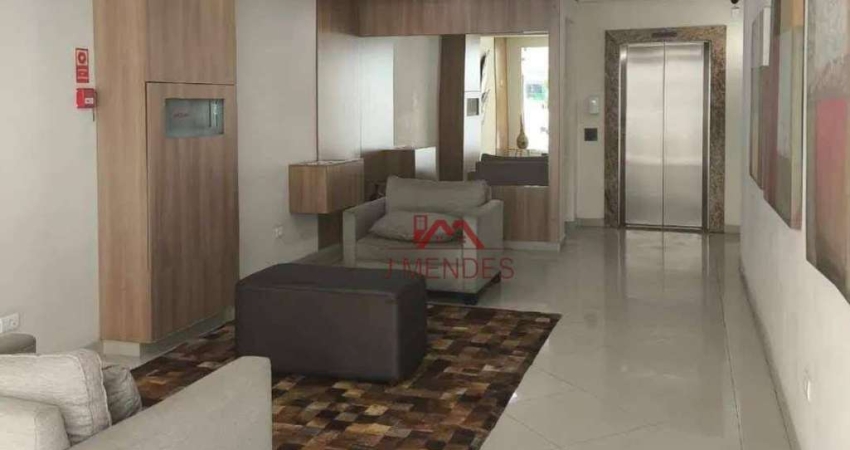 Apartamento com 2 dormitórios à venda, 57 m² por R$ 440.000,00 - Vila Guilhermina - Praia Grande/SP