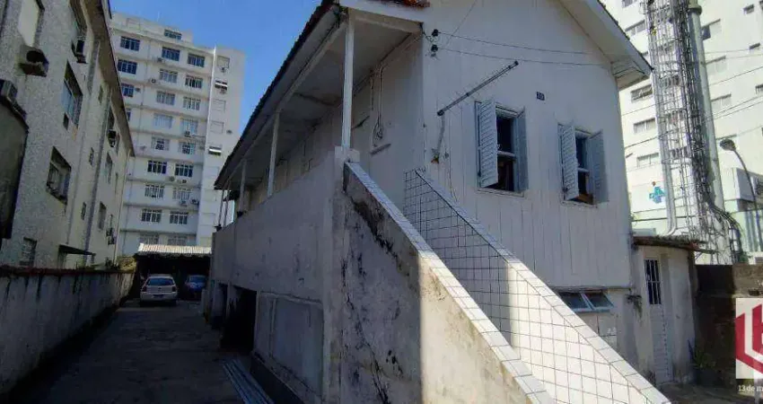Terreno à venda, 450 m² por R$ 3.200.000,00 - Boqueirão - Santos/SP