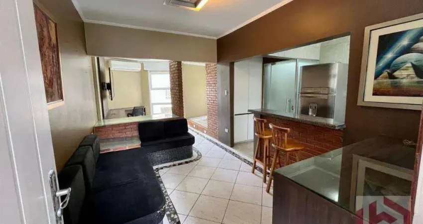 Apartamento com 1 dormitório à venda, 45 m² por r$ 449.000,00 - aparecida - santos/sp