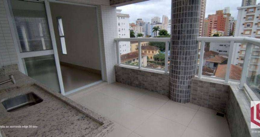 Apartamento à venda, 84 m² por R$ 1.130.000,00 - Boqueirão - Santos/SP