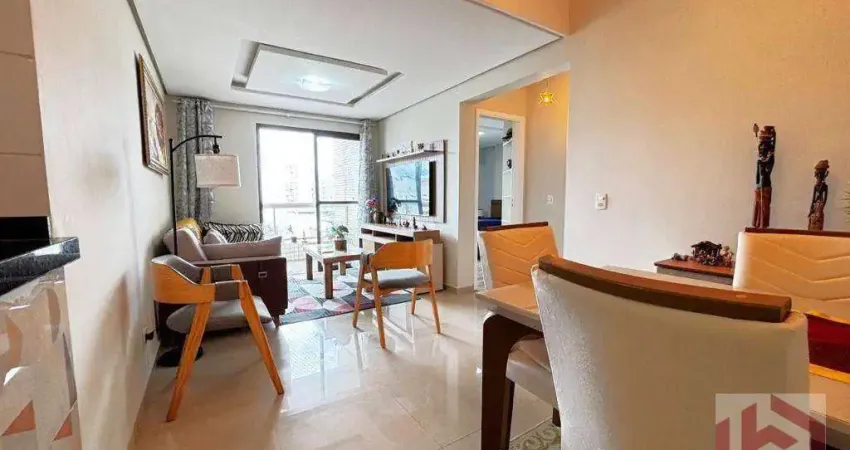 Apartamento com 2 dormitórios à venda, 66 m² por r$ 810.000,00 - boqueirão - santos/sp