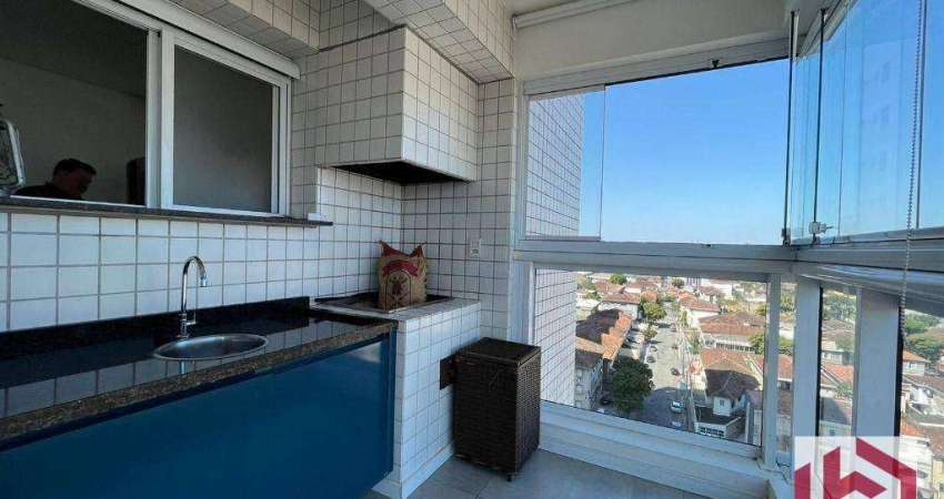 Apartamento com 1 dormitório à venda, 58 m² por R$ 650.000,00 - Boqueirão - Santos/SP