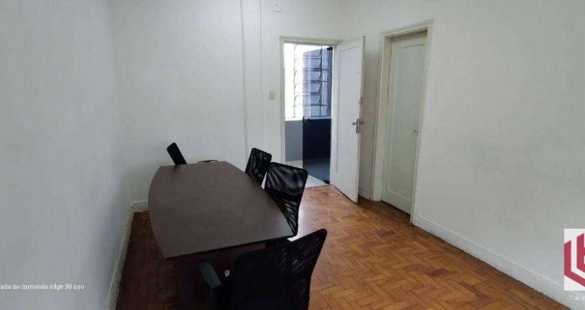 Sala para alugar, 18 m² por R$ 820 (PACOTE COM LUZ INCLUSA)/mês - Centro - Santos/SP