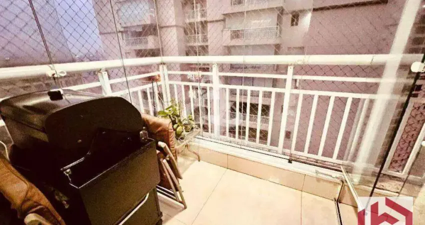 Acquaplay com 2 dormitórios à venda, 68 m² por R$ 577.000 - Marapé - Santos/SP