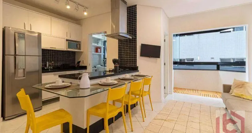 Apartamento com 1 dormitório à venda, 55 m² por R$ 555.000,00 - Pompéia - Santos/SP