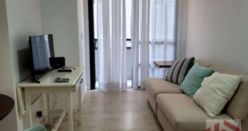 Apartamento com 1 dormitório à venda, 48 m² por R$ 530.000,00 - Pompéia - Santos/SP