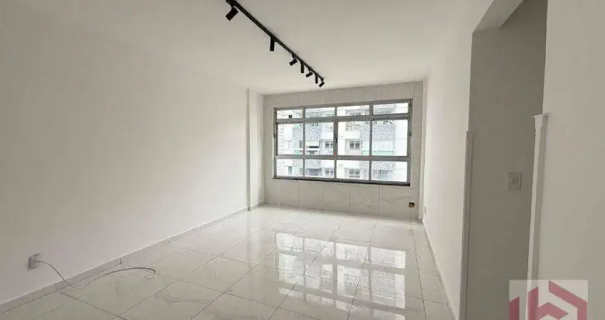 Apartamento com 2 dormitórios e garagem fechada para alugar, 109 m² por R$ 3.350,00 + ENCARGOS/mês - Marapé - Santos/SP