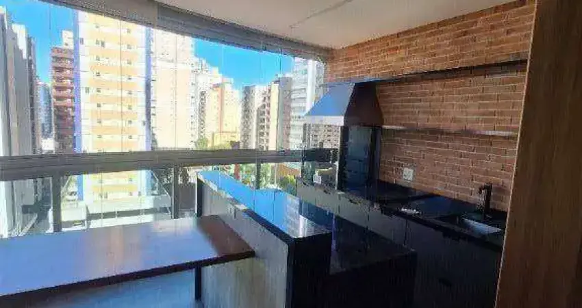 Apartamento com 2 dormitórios com varanda gourmet, prédio com área de lazer,  para alugar, 124 m² por R$ 6.800 + ENCARGOS/mês - Boqueirão - Santos/SP