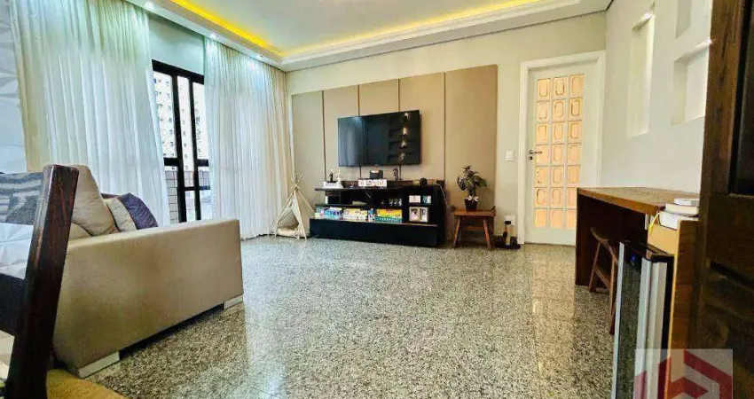 Apartamento com 3 dormitórios à venda, 134 m² por R$ 990.000,00 - Campo Grande - Santos/SP