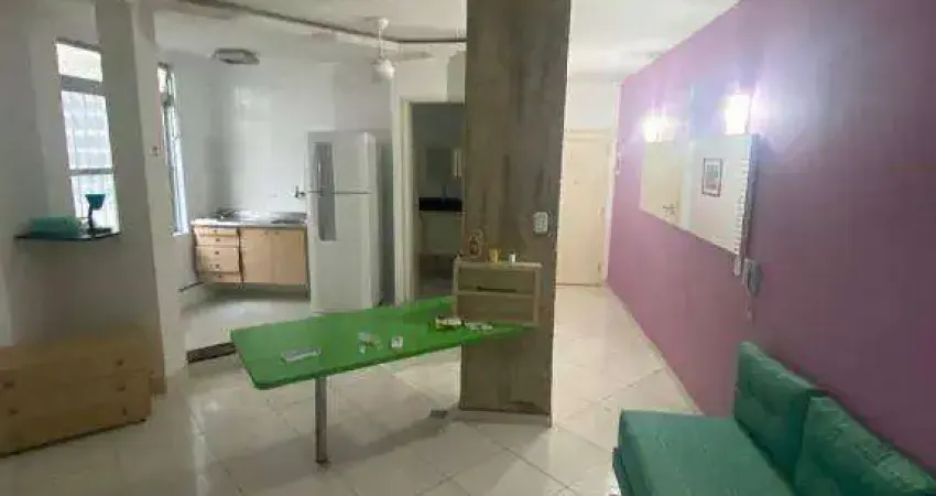 Apartamento com 1 dormitório, 1 quadra da praia,  para alugar, 47 m² por R$ 2.500 + ENCARGOS/mês - Boqueirão - Santos/SP