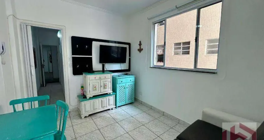 Apartamento com 1 dormitório à venda por R$ 385.000,00 - Gonzaga - Santos/SP