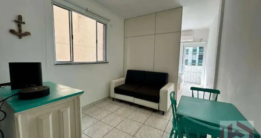 Apartamento com 1 dormitório para alugar, 50 m² por r$ 3.000 pacote/mês - gonzaga - santos/sp