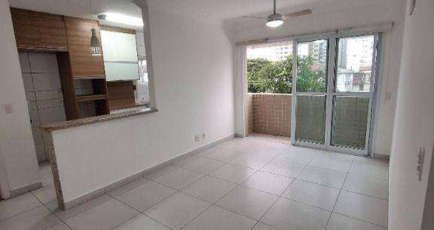 Apartamento com 2 dormitórios para alugar, 115 m² por R$ 4.600 PACOTE/mês - Aparecida - Santos/SP
