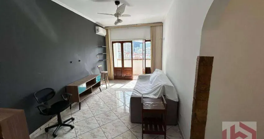 Apartamento com 2 dormitórios para alugar, 80 m² por R$ 3.500 PACOTE/mês - Marapé - Santos/SP