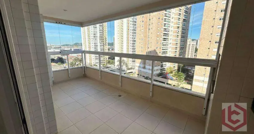 Apartamento com lazer para alugar, 92 m² por r$ 5.000 pacote/mês - ponta da praia - santos/sp