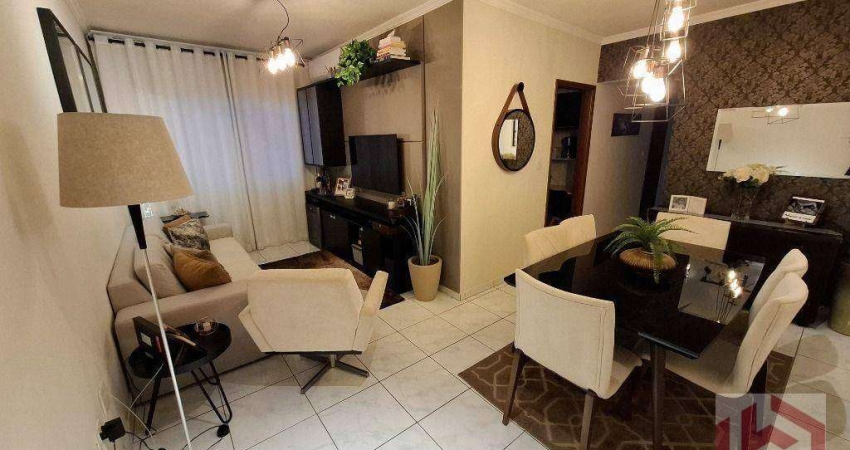 Apartamento com 2 dormitórios à venda, 80 m² por R$ 620.000 - Campo Grande - Santos/SP