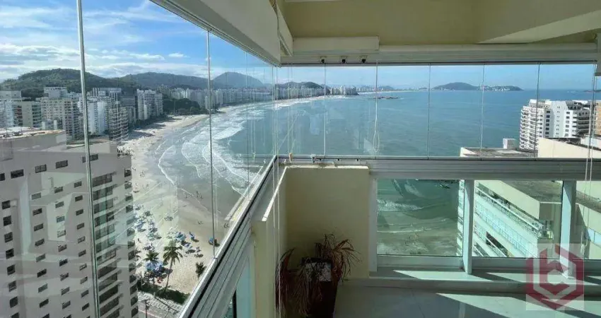 Cobertura com 2 dormitórios à venda, 196 m² por r$ 2.450.000,00 - jardim las palmas - guarujá/sp