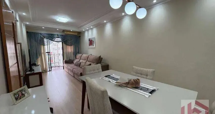 Apartamento com 2 dormitórios à venda, 93 m² por r$ 660.500,00 - marapé - santos/sp