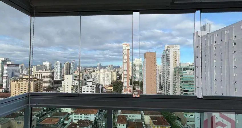 Apartamento com 2 dormitórios à venda, 78 m² por r$ 1.378.000,00 - gonzaga - santos/sp
