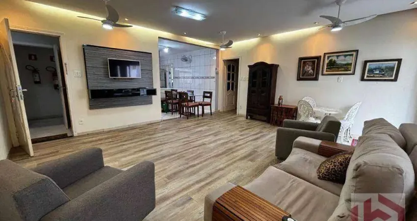 Apartamento com 3 dormitórios à venda, 146 m² por r$ 1.800.000,00 - boqueirão - santos/sp