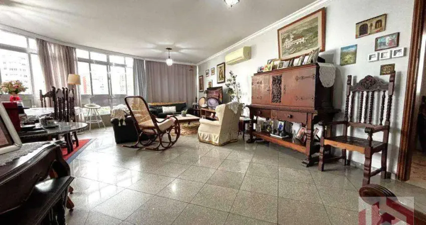 Apartamento com 3 dormitórios à venda, 200 m² por r$ 1.490.000,00 - gonzaga - santos/sp