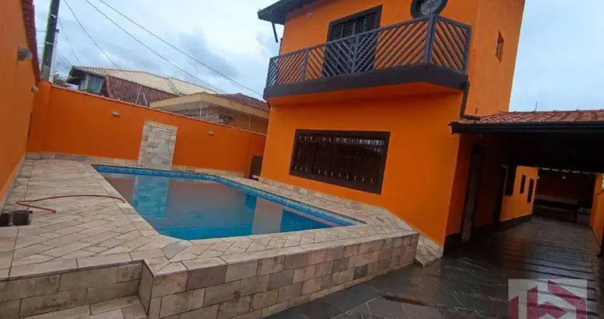 Casa com 4 dormitórios para alugar por r$ 6.300(com seguro incluso)/mês - vila caiçara - praia grande/sp