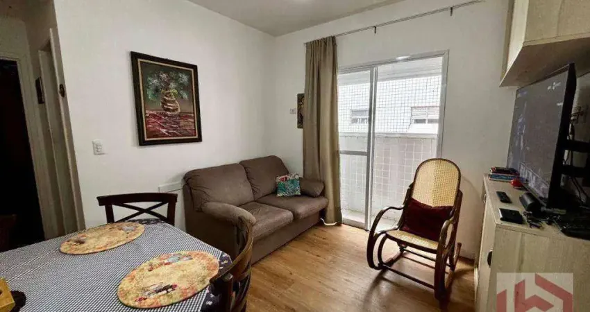 Apartamento com 1 dormitório à venda, 43 m² por r$ 450.000 - campo grande - santos/sp