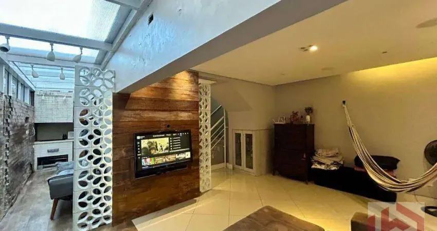 Casa com 3 dormitórios à venda, 120 m² por r$ 880.000,00 - marapé - santos/sp