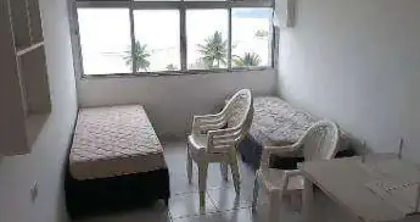 Kitnet com vista mar para alugar, 28 m² por r$ 2.000 pacote/mês - josé menino - santos/sp