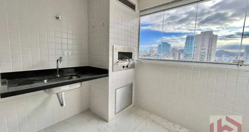 Apartamento disponivel a partir de janeiro/26, com 2 dormitórios com varanda para alugar, 69 m² por r$ 5.900 pacote/mês - boqueirão - santos/sp