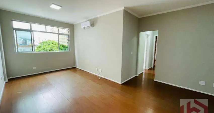 Apartamento com 2 dormitórios para alugar, 106 m² por r$ 4.000,00 + encargos/mês - gonzaga - santos/sp