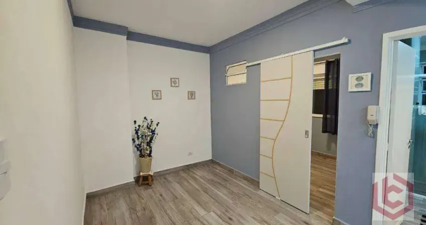 Kitnet com 1 dormitório à venda, 33 m² por r$ 350.000,00 - aparecida - santos/sp