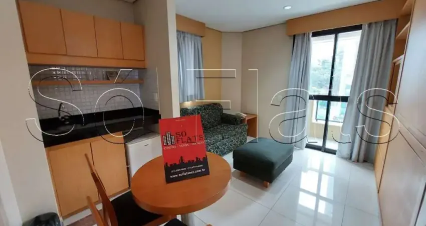 Flat Santana Gold com 32m², 1 dormitório e 1 vaga de garagem disponível para locação.