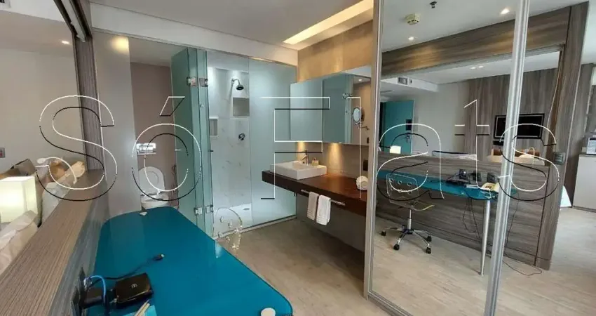 Flat radisson vila olimpia para locação contendo 30m² com 1 dormitório e 1 vaga.