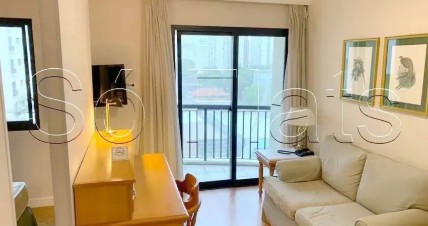 Flat estanplaza ibirapuera disponível para venda com 31m², 01 dormitório e 01 vaga de garagem