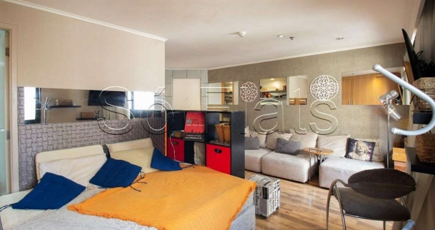 Studio no Slaviero Essential Ibirapuera com 1 dorm no centro de Moema para locação.